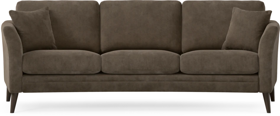 Eden - 3-sits soffa svängd - Brun