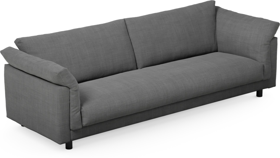 Cherrie - 4-sits soffa, hel dyna, fast klädsel - Grå