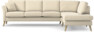 Eden - 3-sits soffa med divan - Beige