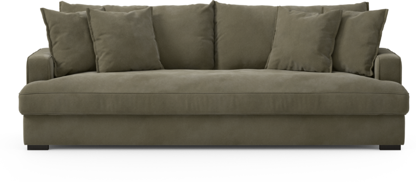 Mila - 4-sits soffa, hel dyna - Grön