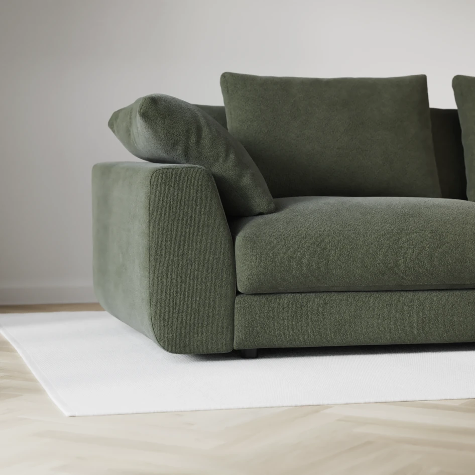 Amie - Bäddsoffa 4-sits - Grön