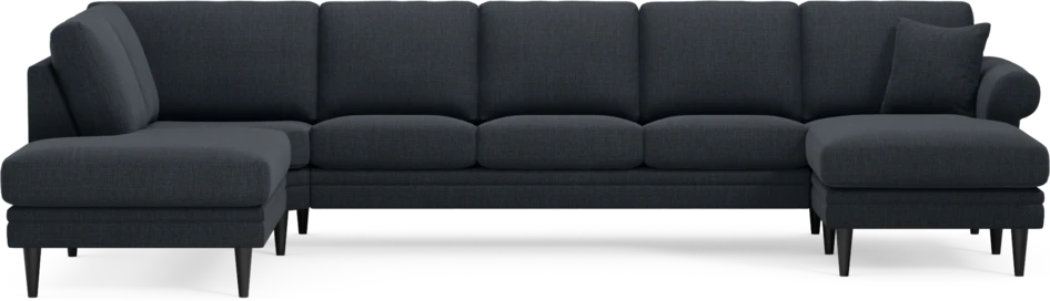 Eden - 3-sits soffa med divan vänster och schäslong höger - Blå