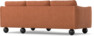 Madison - 2-sits soffa med schäslong höger - Orange