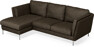 Madison Lux - 2-sits soffa med schäslong vänster - Brun