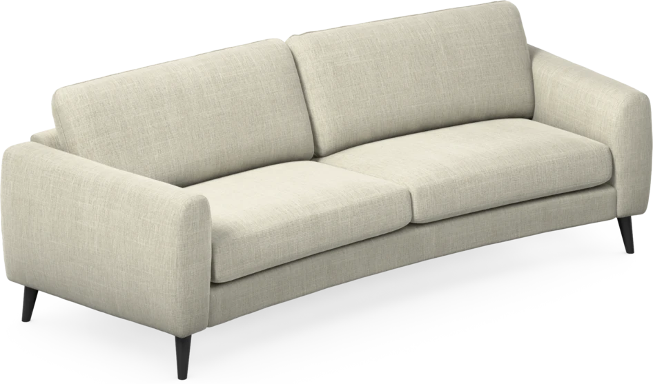 Bridge - 3-sits soffa svängd - Beige
