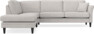 Eden - 2,5-sits soffa med divan - Grå