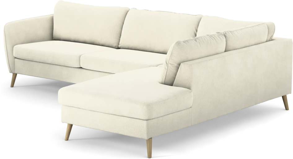 County - 2,5-sits soffa med divan höger - Vit