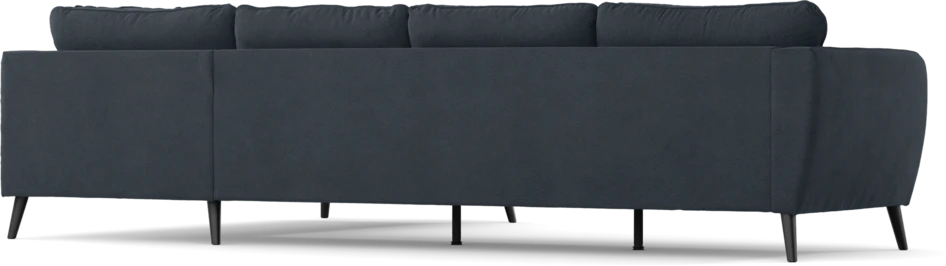 County - 3-sits soffa med divan höger - Blå