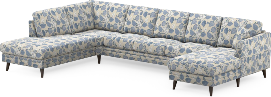 Eden - 3-sits soffa med divan vänster och schäslong höger - Flerfärgad