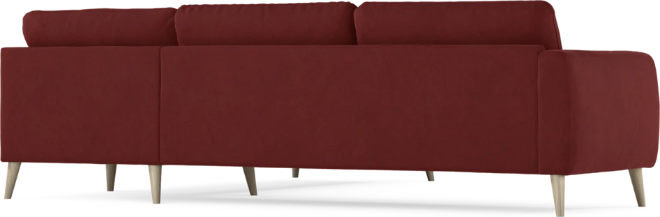 Bridge - Hörnsoffa, 3+2-sits - Röd