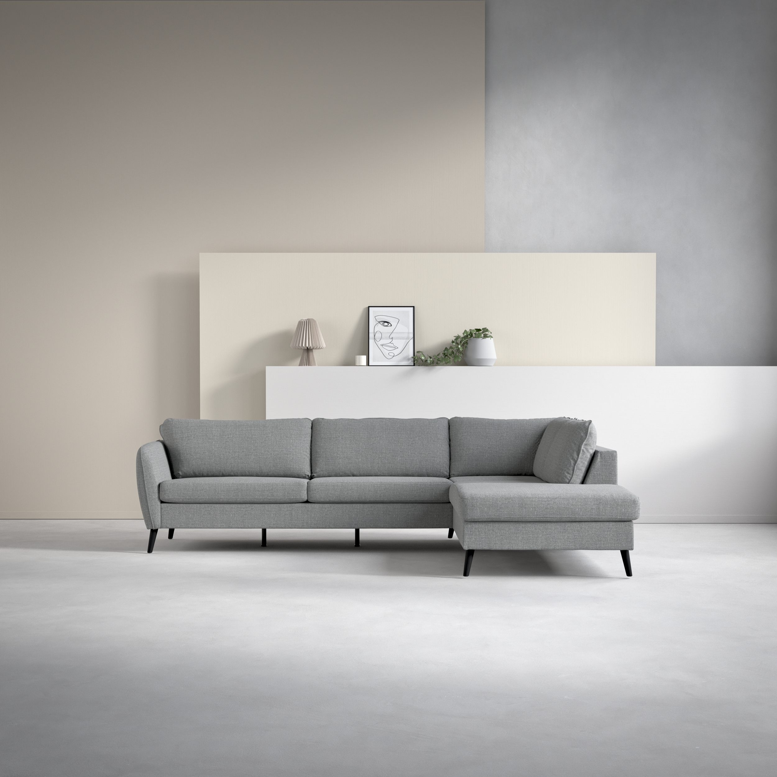 County - 2,5-sits soffa med divan höger - inspiration