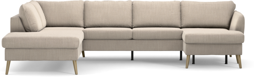 County - 3-sits soffa med divan vänster och schäslong höger - Beige