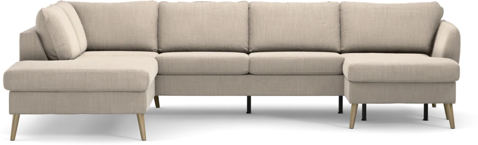 County - 3-sits soffa med divan vänster och schäslong höger - Beige