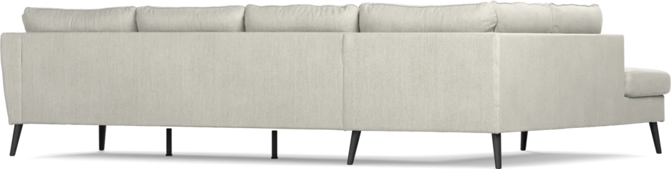 County - 3-sits soffa med divan vänster - Grå