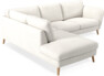 Madison Lux - 2-sits soffa med divan vänster - Vit