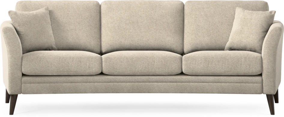 Eden - 3-sits soffa svängd - Beige