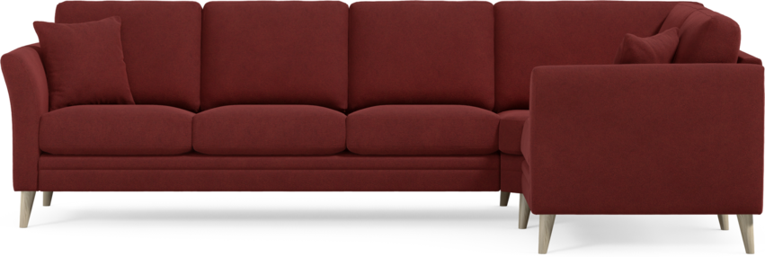 Eden - Hörnsoffa, 3+1-sits - Röd