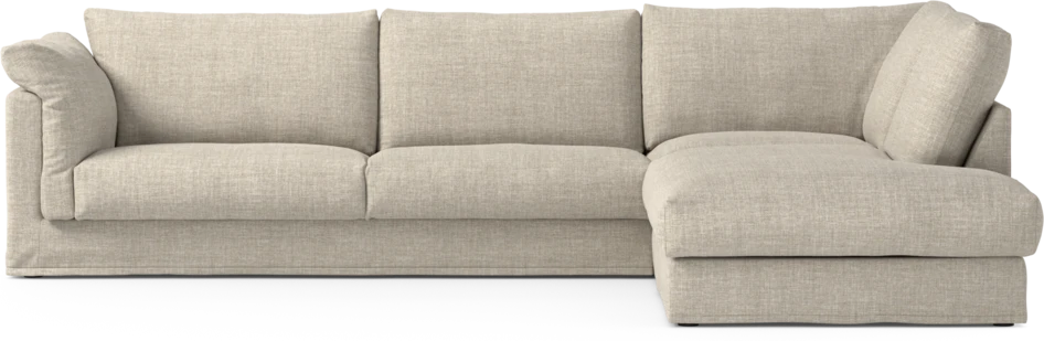 Cherrie Klädsel - Klädsel till 3-sits soffa med divan höger - Beige