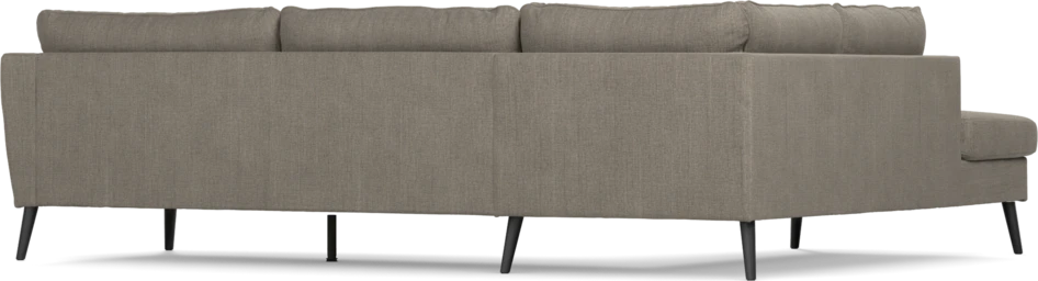 County - 2,5-sits soffa med divan vänster - Brun