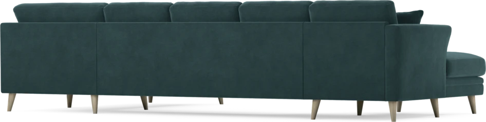 Eden - 3-sits soffa med schäslong vänster och divan höger - Blå
