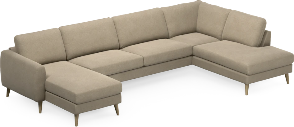 Bridge - 3-sits soffa med schäslong vänster och divan höger - Beige