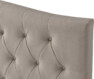 Delux Välvd - Sänggavel, 90-210 cm - Beige