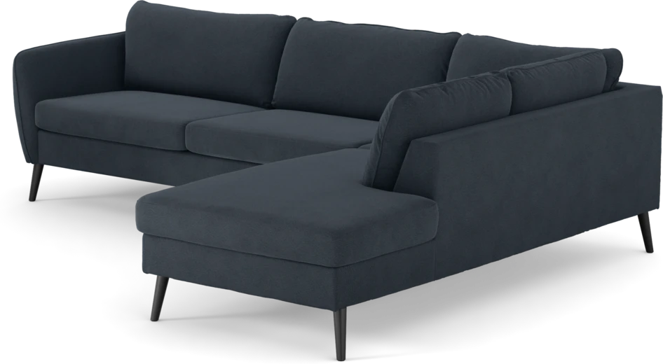 County - 2,5-sits soffa med divan höger - Blå