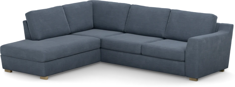 Friday - 2,5-sits soffa med divan vänster - Blå