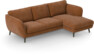 Madison - 2-sits soffa med schäslong höger - Orange