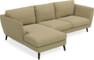 Madison Lux - 2-sits soffa med schäslong vänster - Gul