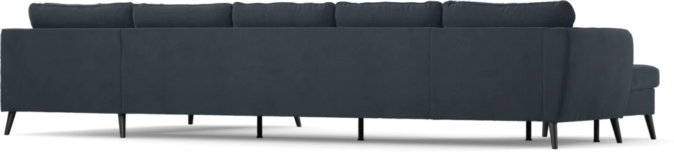 County - 4-sits soffa med schäslong vänster och divan höger - Blå