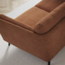 Madison Lux - 2-sits soffa med schäslong vänster - Orange