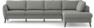 County - 3-sits soffa med divan höger - Grå