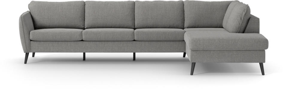 County - 3-sits soffa med divan höger - Grå