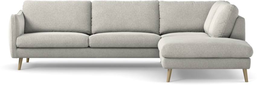Madison Lux - 3-sits soffa med divan höger - Grå