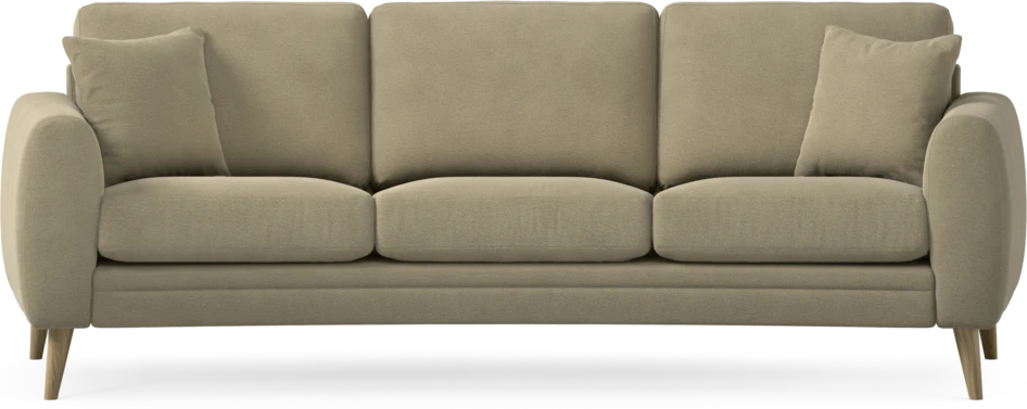 Eden - 3-sits soffa svängd - Beige