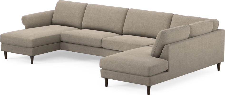 Bridge - 3-sits soffa med schäslong vänster och divan höger - Beige