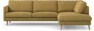 Madison Lux - 3-sits soffa med divan höger - Gul