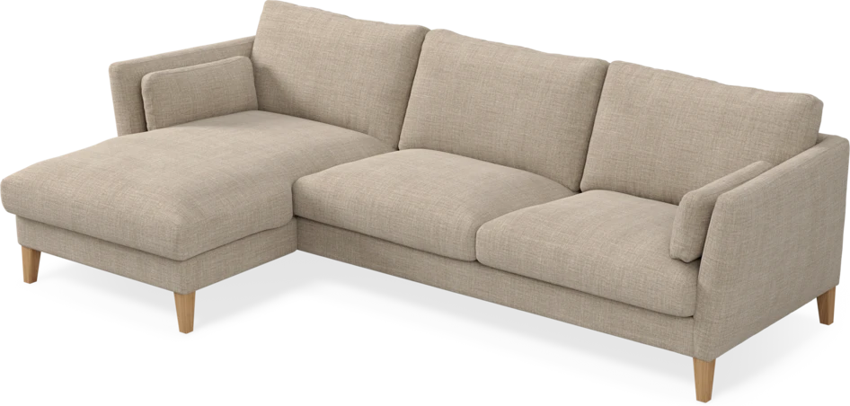 Winston - 3-sits soffa med schäslong, vändbar - Beige