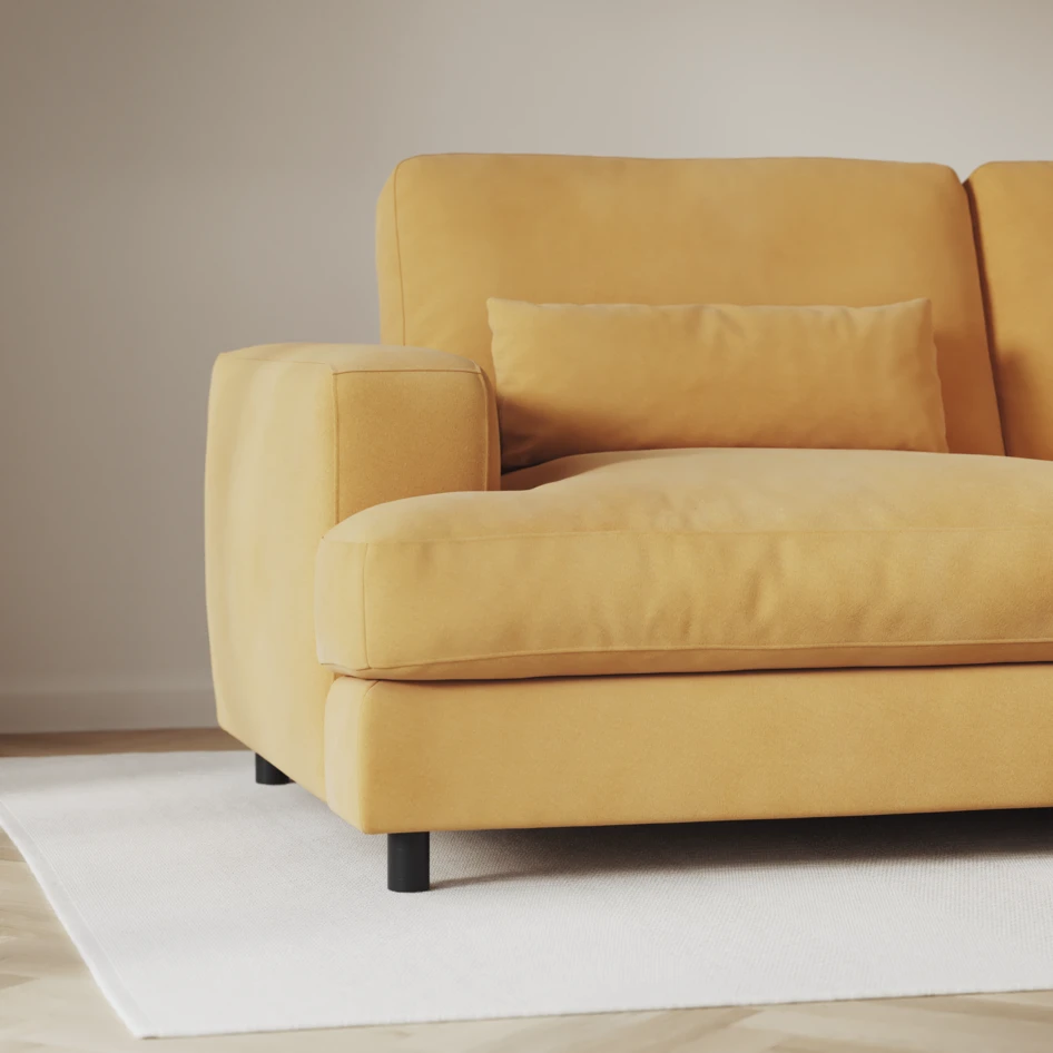 Noma - 3-sits soffa - Gul