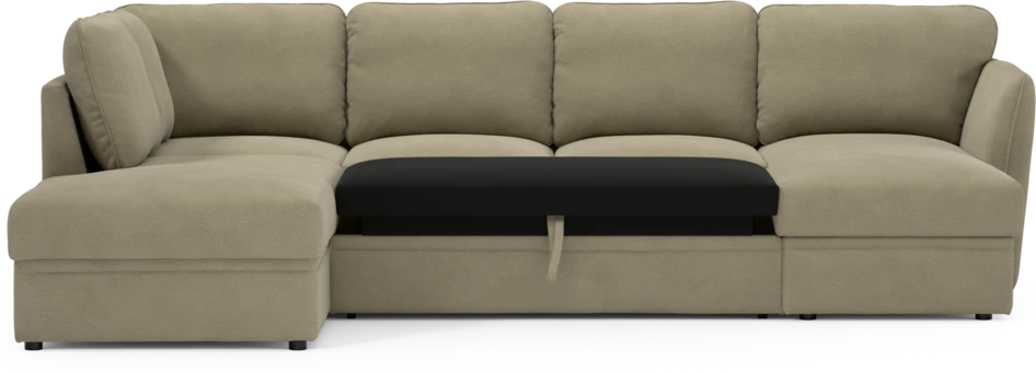 Öland - Bäddsoffa med divan vänster och schäslong höger - Beige