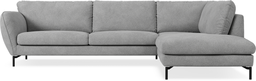 Madison Lux - 3-sits soffa med divan höger - Vit