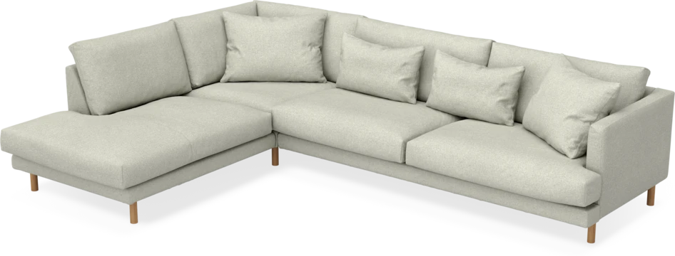 Harper - 3-sits soffa med divan vänster - Beige