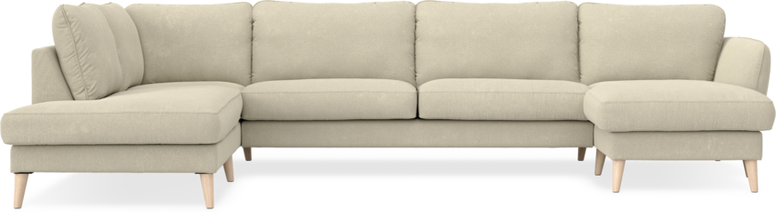 Bridge - 3-sits soffa med divan vänster och schäslong höger - Beige