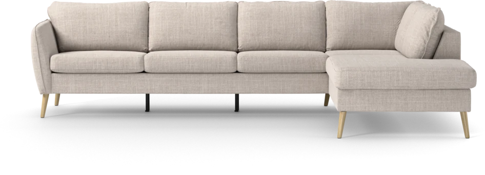 County - 3-sits soffa med divan höger - Beige