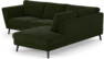 Madison Lux - 2-sits soffa med divan höger - Grön