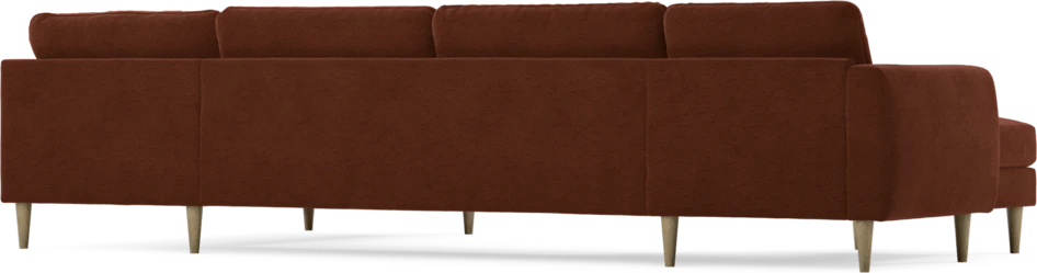 Bridge - 3-sits soffa med schäslong vänster och divan höger - Orange