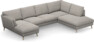 Madison Lux - 2-sits soffa med schäslong vänster och divan höger - Grå