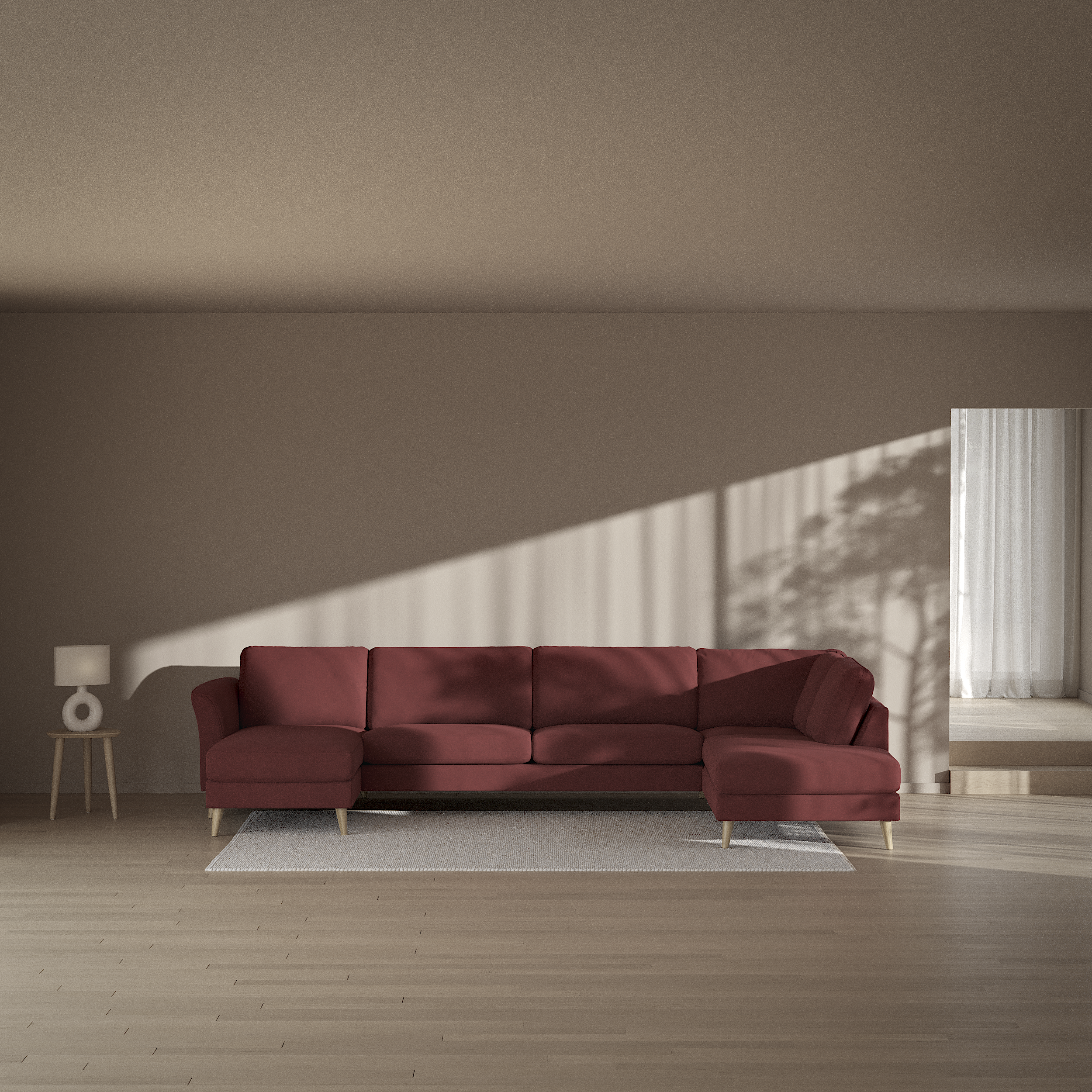 Bridge - 3-sits soffa med schäslong vänster och divan höger - inspiration