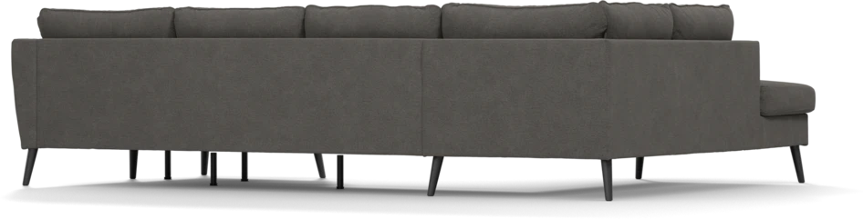 County - 3-sits soffa med divan vänster och schäslong höger - Brun